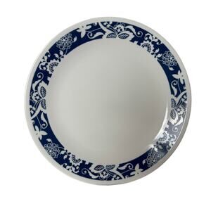 Corelle True Blue Classic Cafe Blue Dinner (One) Plate, 10.25 inch Diameter